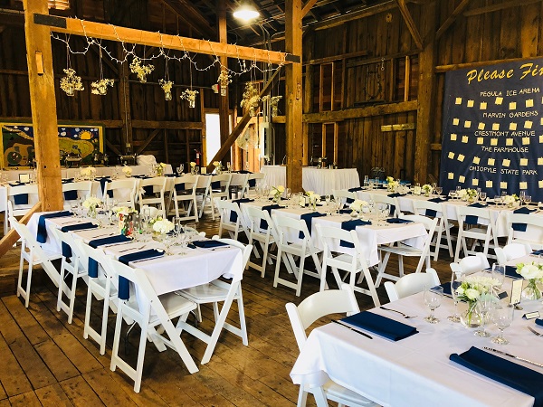catered barn wedding